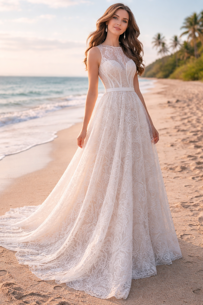 Lace Overlay Gown – Fully Customised