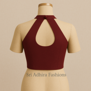 Deeper Halter-Cut Sleeveless Blouse