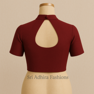 High Neck with Drop Back Blouse