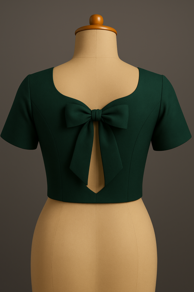 Back-Knot Bow Saree Blouse