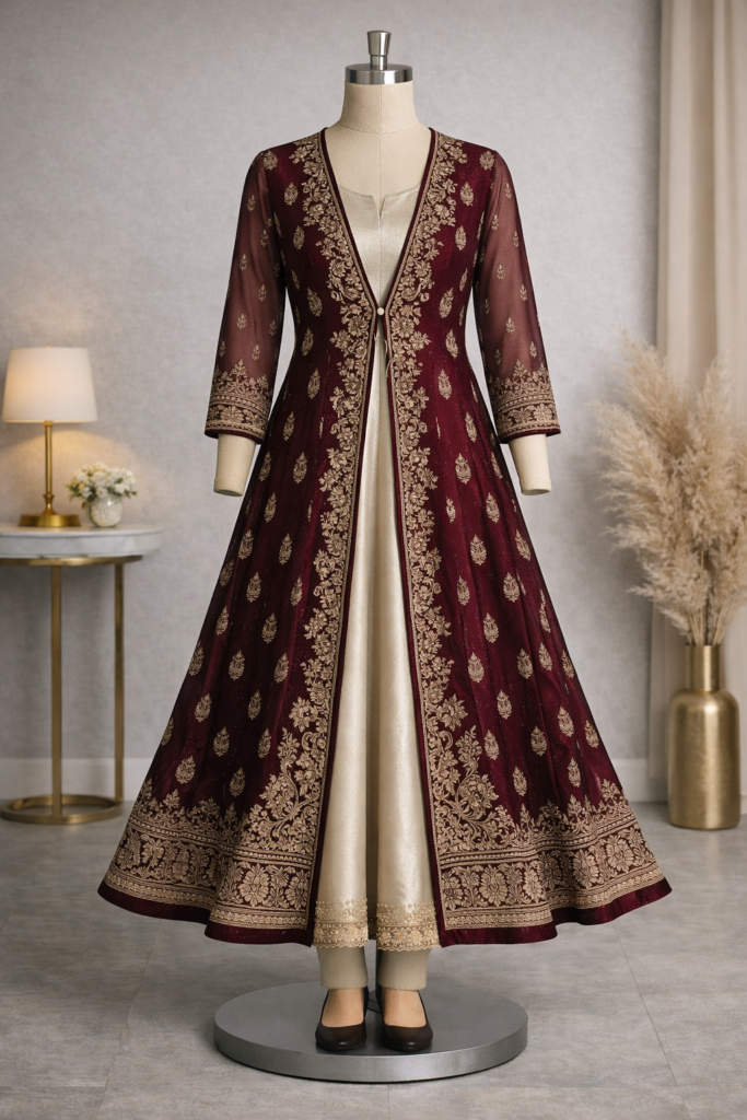 Jacket Style Anarkali-Fully Customised