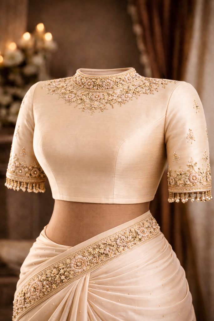 Premium Aari Work -Pearl Work