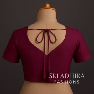 Back-Knot Neck Blouse