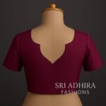 Petal Back-Neck Blouse.