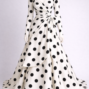 Retro Polka Dot Gown.Fully Customised