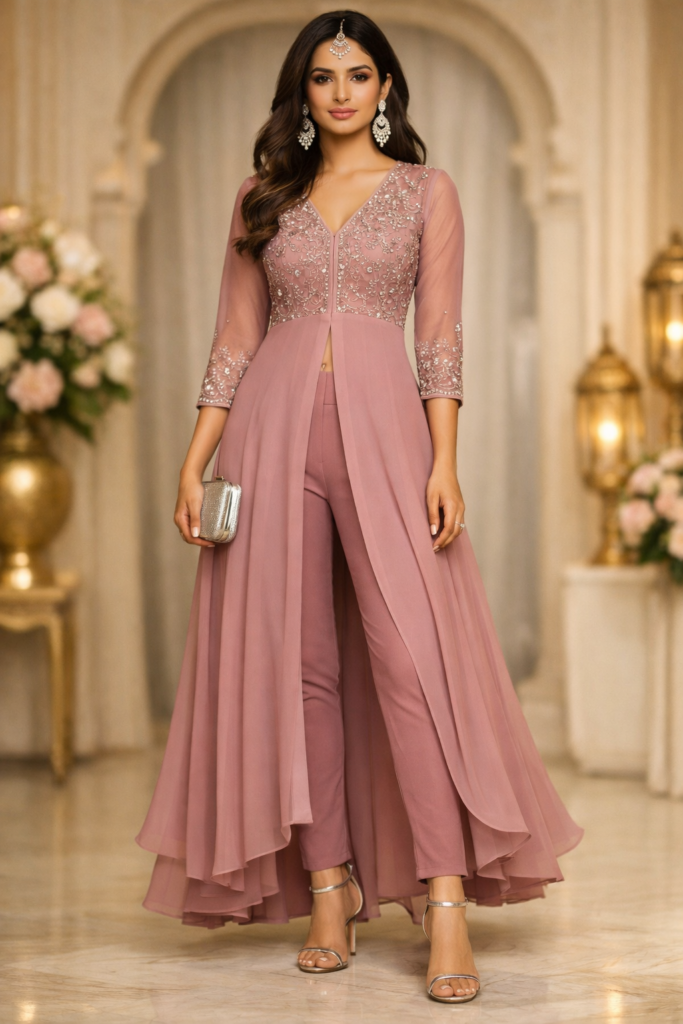 Front Slit Anarkali.Fully Customised