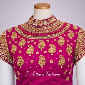 Fully Customised Bridal Aari Work Blouse