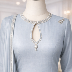 Keyhole Neck – Premium Office Wear Elegance