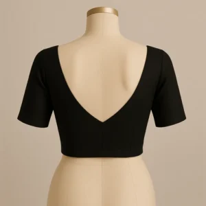 Bend V Neck Saree Blouse