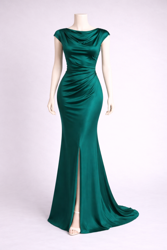 Satin Evening Gown - Fully Customised