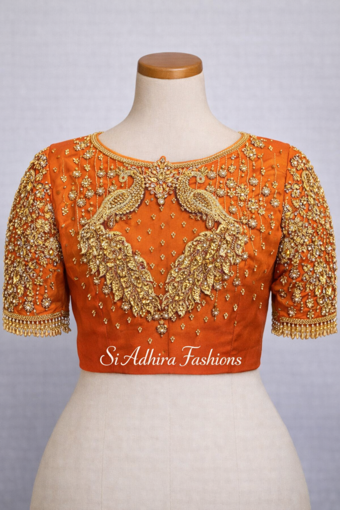 Fully Customised Bridal Aari Work Blouse