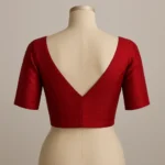 Bend V Neck Saree Blouse