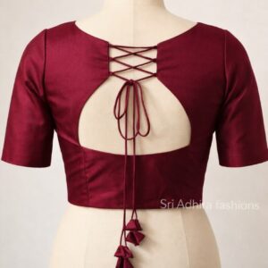 Criss-Cross Tie Back Blouse