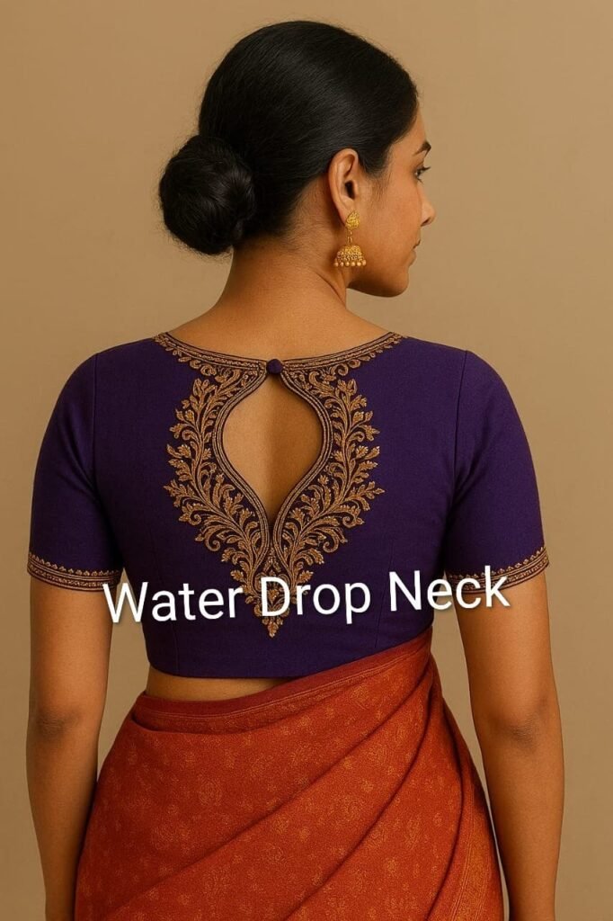Water Drop Neck Blouse