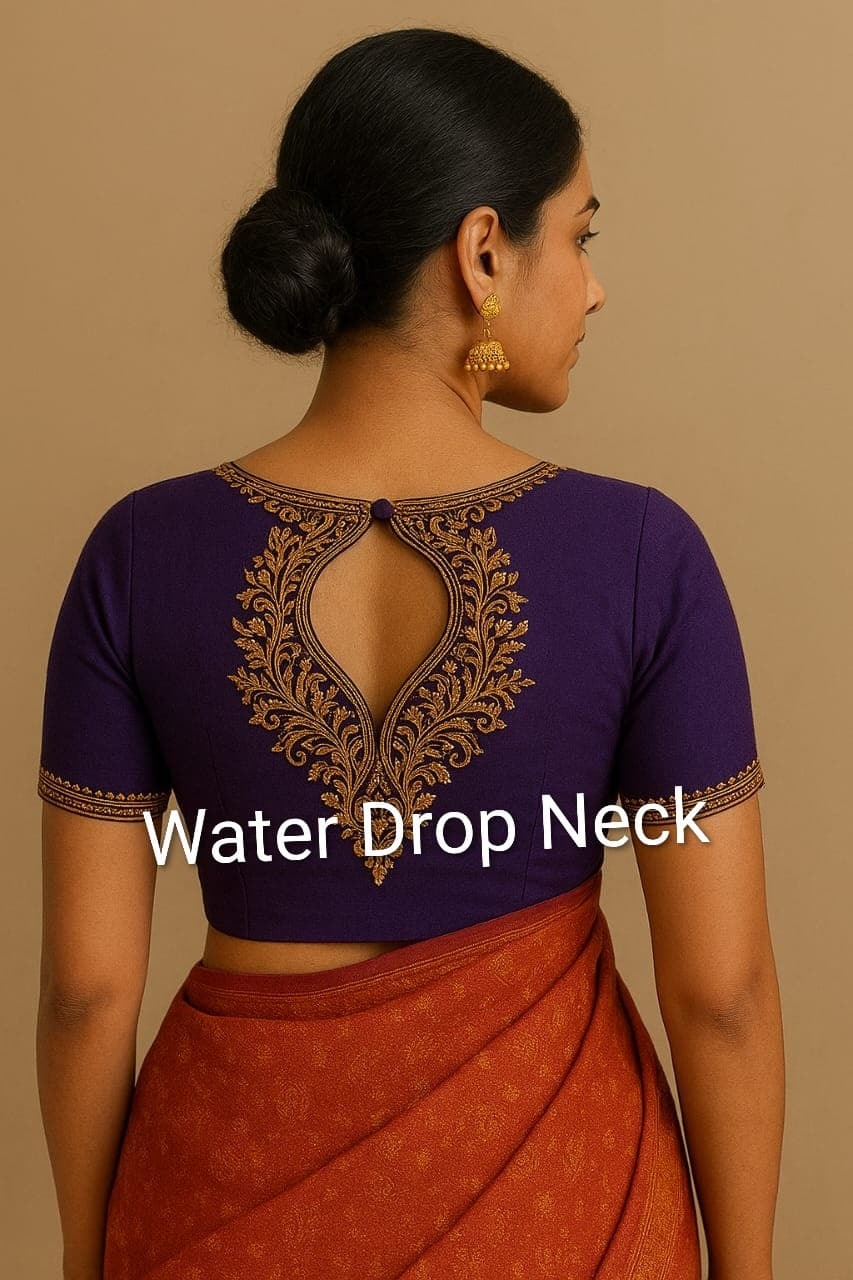 Water Drop Neck Blouse