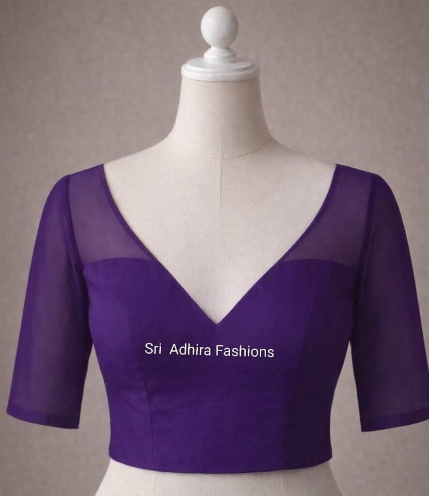 V-Neck Blouse – Elegant & Timeless