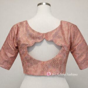 Scallop Cut-Out Back Blouse