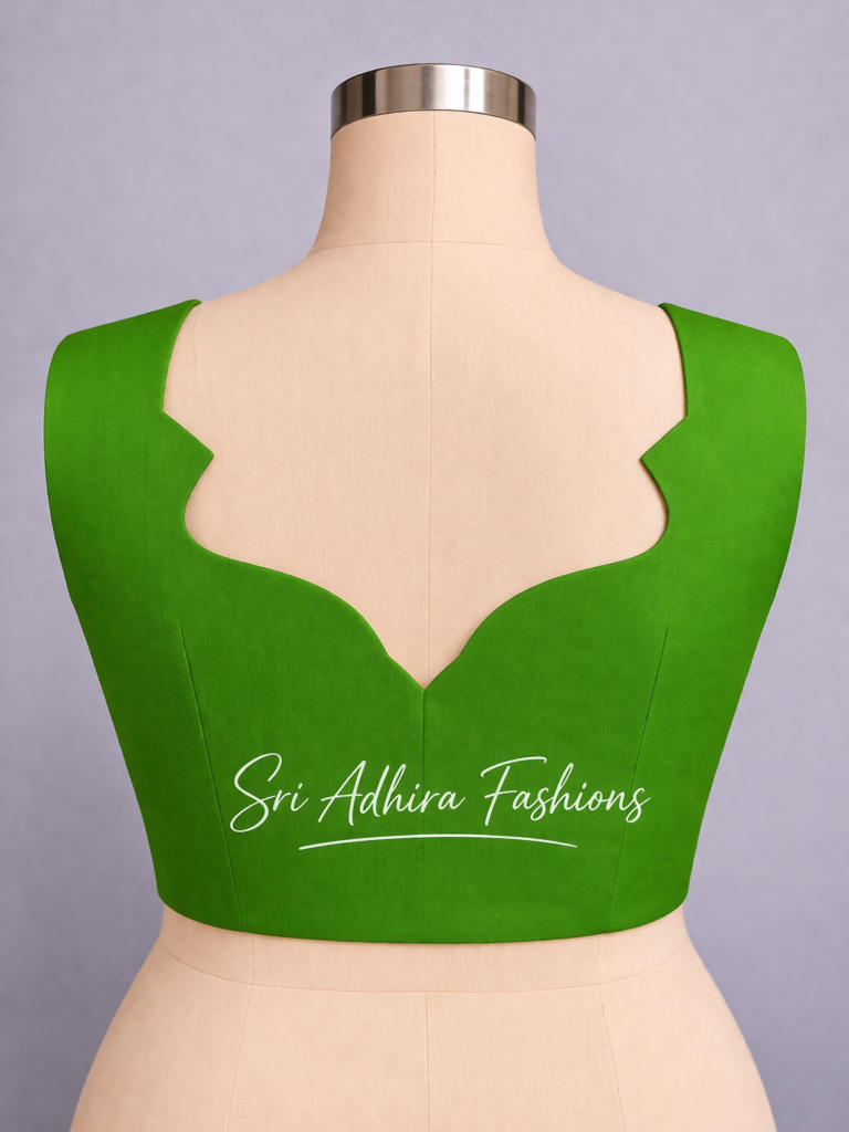 Signature Sculpted Scallop Back Blouse